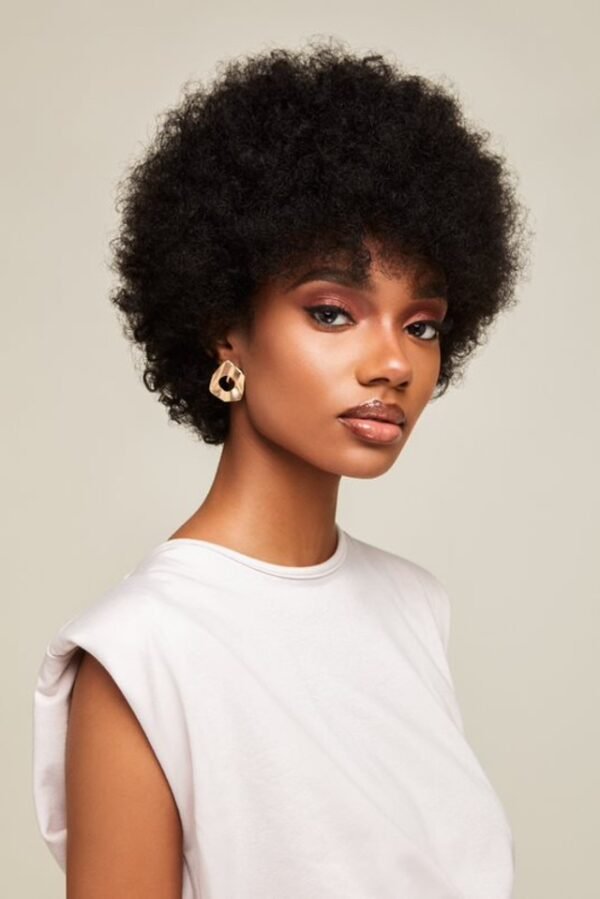 Feme Afro Lace Wig - Jumbo Coiled Pixie - Image 4