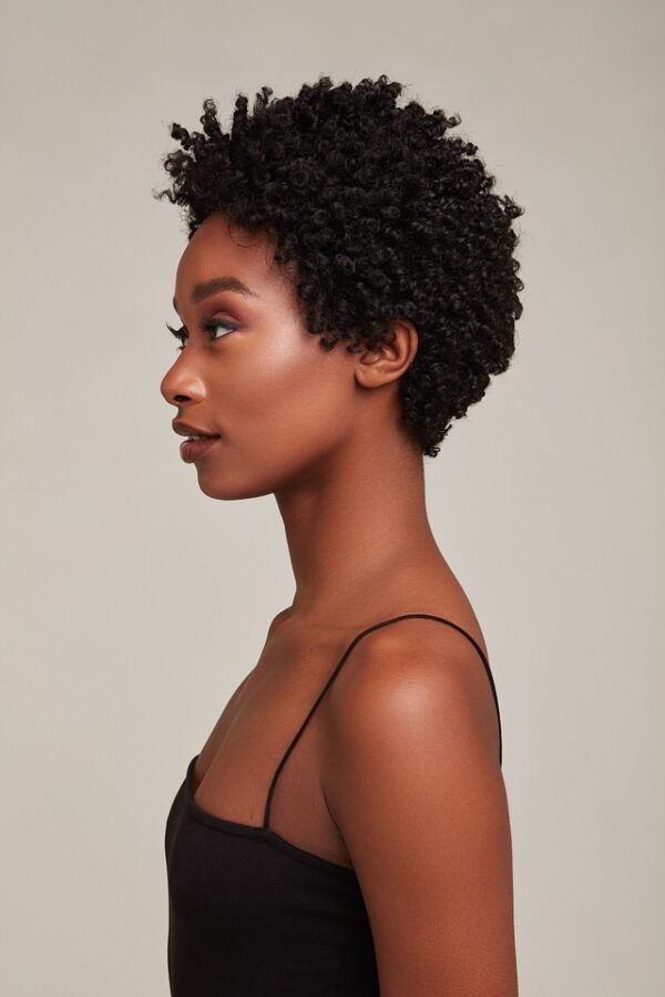 Feme Afro Lace Wig - Super Coiled Pixie - Image 2