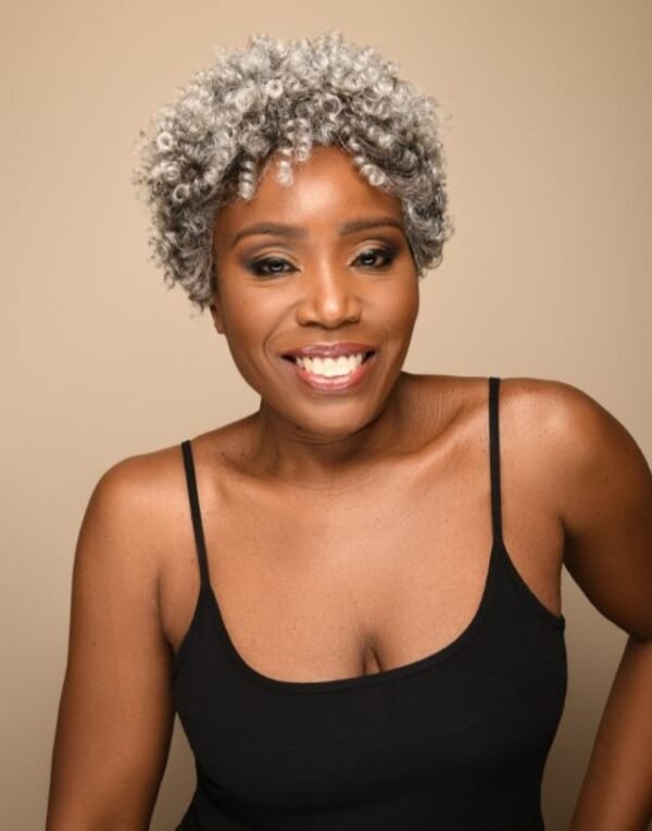 Feme Afro Lace Wig - Soft Natural Curl - Image 5